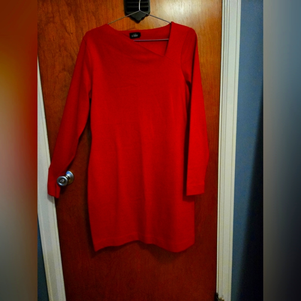 Kate Spade Vibrant Red Asymmetrical Dress